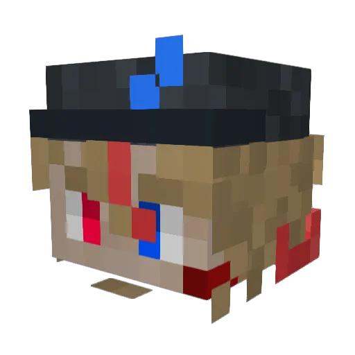 protosszog Minecraft avatar head, 3D render