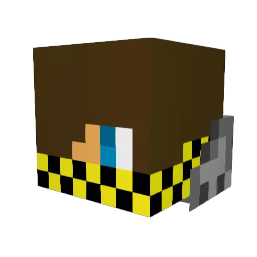 proty123 Minecraft avatar head, 3D render