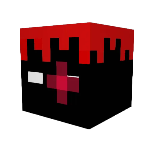 proudshary Minecraft avatar head, 3D render