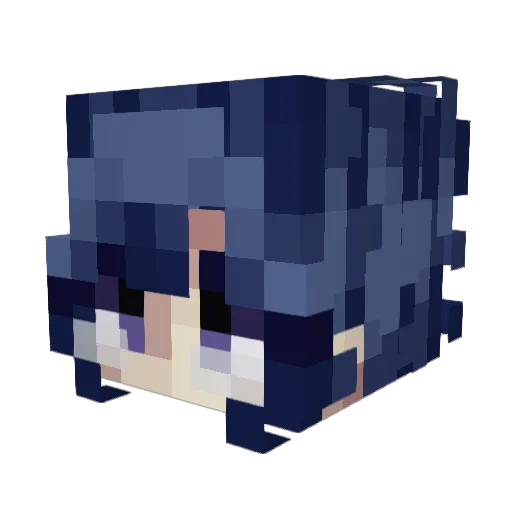 proutahah Minecraft avatar head, 3D render