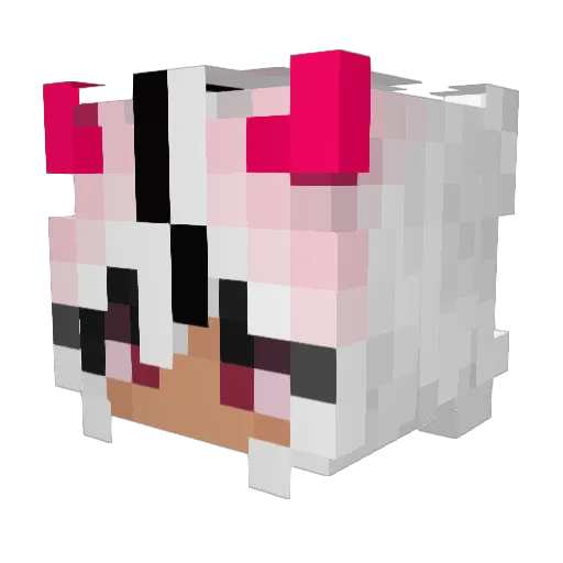 provec Minecraft avatar head, 3D render