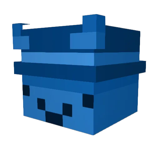 provede Minecraft avatar head, 3D render