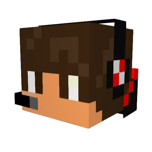 prowlersdrewc Minecraft avatar head, 3D render
