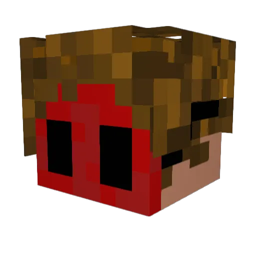 prowyu Minecraft avatar head, 3D render