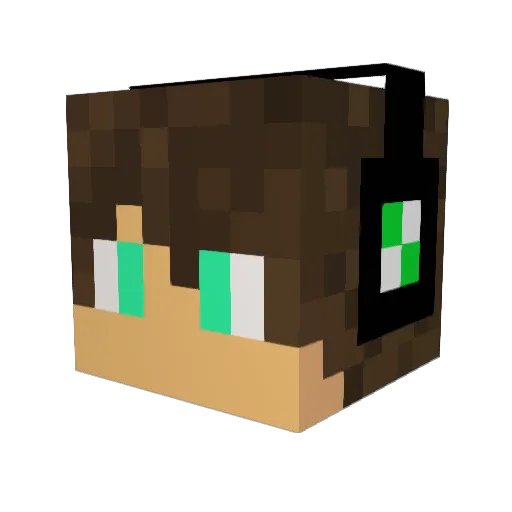 proxhotdog Minecraft avatar head, 3D render