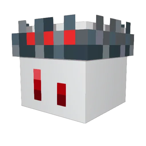 proximty Minecraft avatar head, 3D render