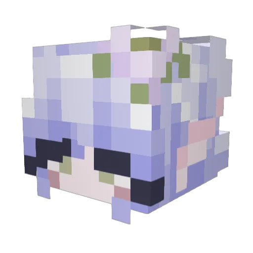 proxy_002 Minecraft avatar head, 3D render