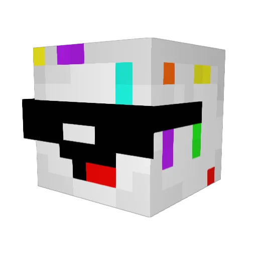 proxyyy Minecraft avatar head, 3D render