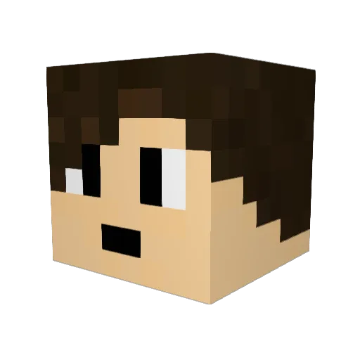 prozenT20 Minecraft avatar head, 3D render