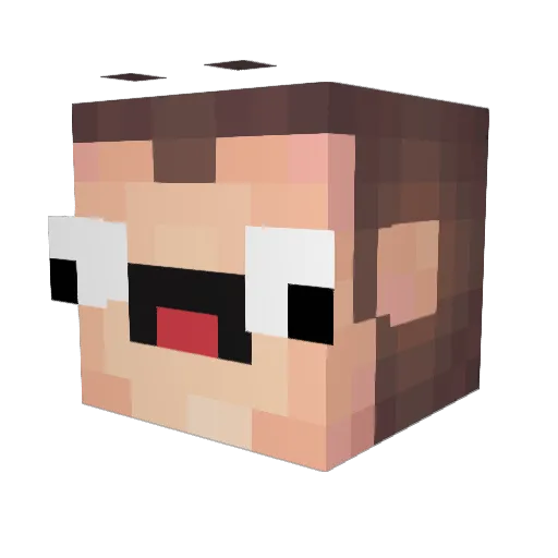 prozombies98 Minecraft avatar head, 3D render