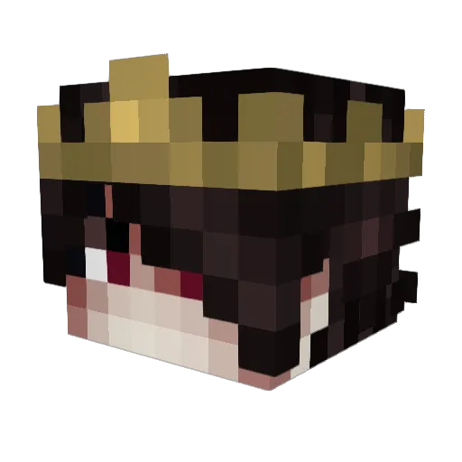 prsyx Minecraft avatar head, 3D render