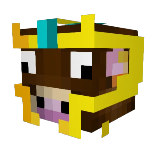prt_alex Minecraft avatar head, 3D render