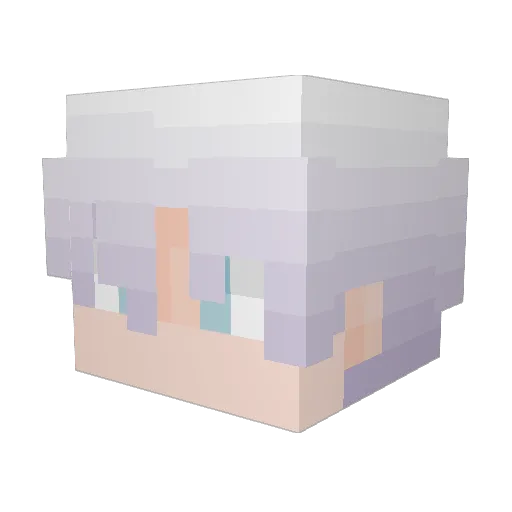 prtaqal Minecraft avatar head, 3D render