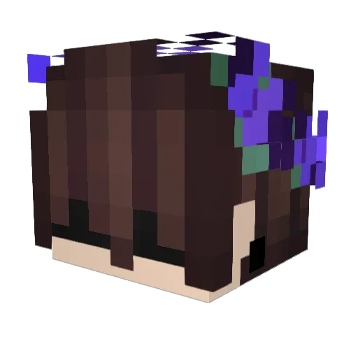 prulik Minecraft avatar head, 3D render