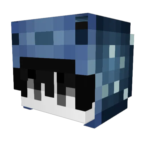 prvme Minecraft avatar head, 3D render