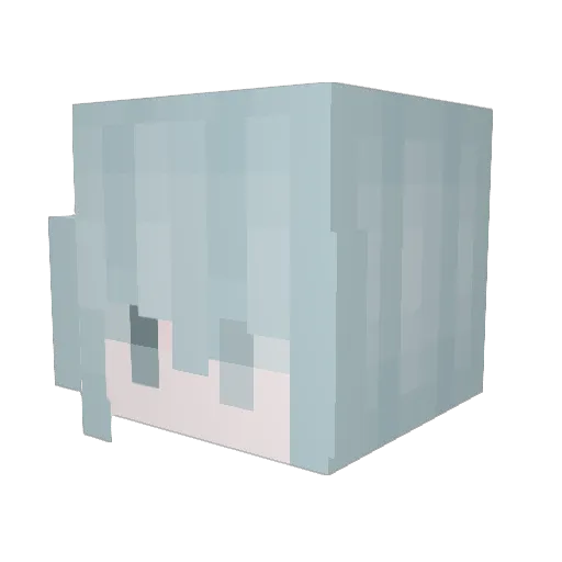 prvna Minecraft avatar head, 3D render