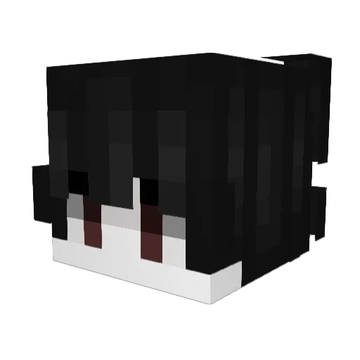 prxff Minecraft avatar head, 3D render