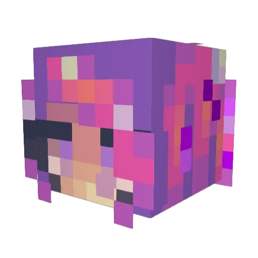 prxivs Minecraft avatar head, 3D render