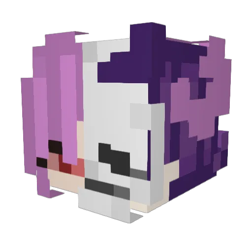 pryf Minecraft avatar head, 3D render