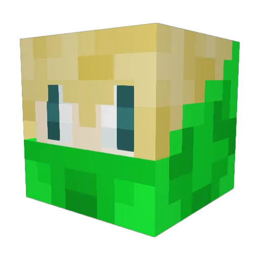 prymo74 Minecraft avatar head, 3D render