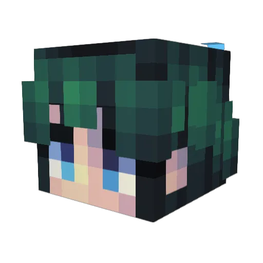 prynnerv Minecraft avatar head, 3D render