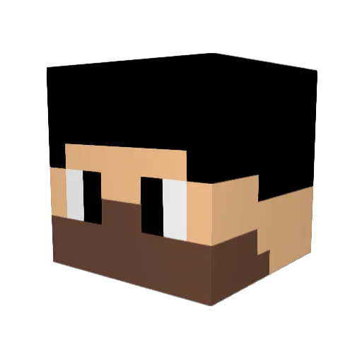 pryon Minecraft avatar head, 3D render