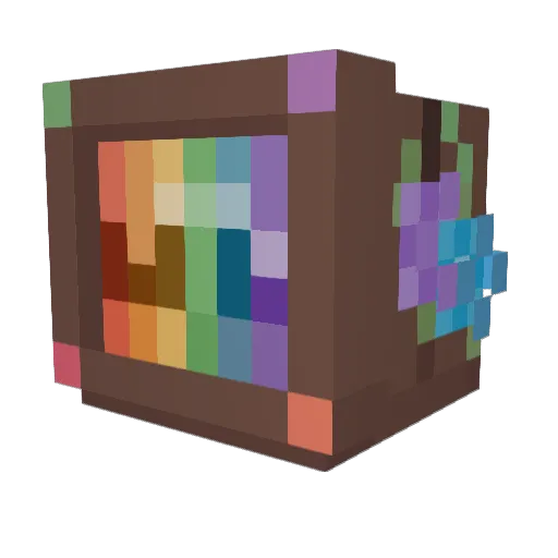 prysmid Minecraft avatar head, 3D render