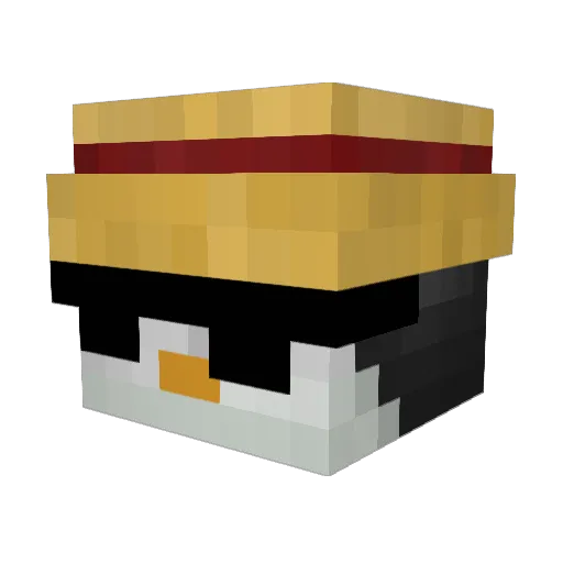 prz_001 Minecraft avatar head, 3D render