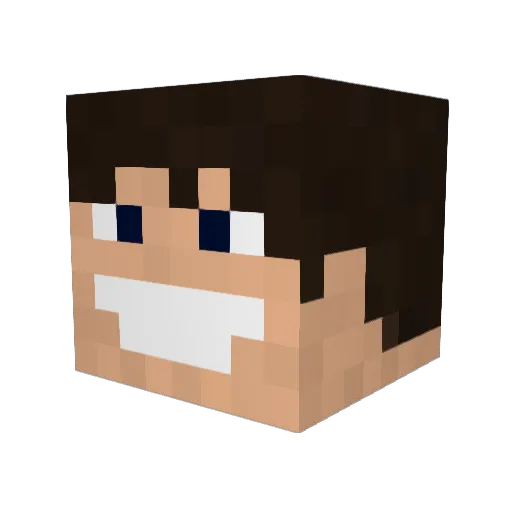 przemwo Minecraft avatar head, 3D render