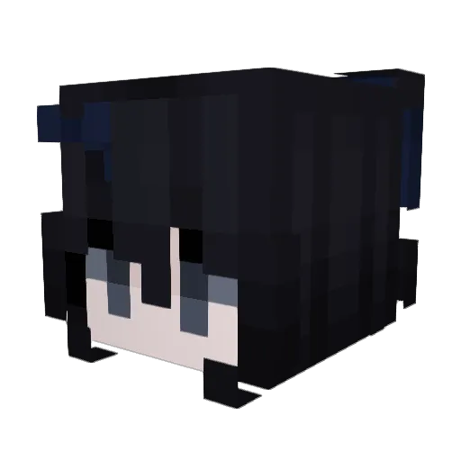 przesluchanie Minecraft avatar head, 3D render