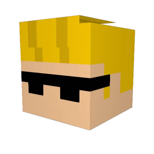 przybor Minecraft avatar head, 3D render