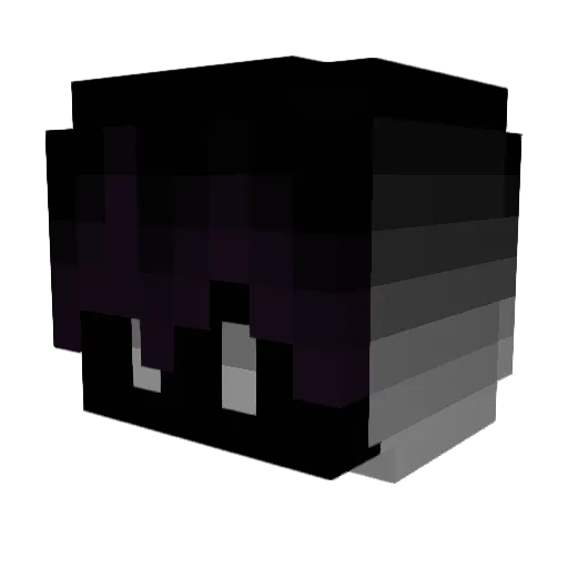 ps2Rose Minecraft avatar head, 3D render