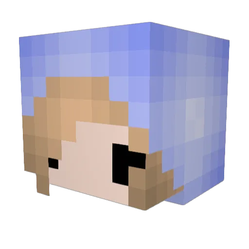 ps300 Minecraft avatar head, 3D render