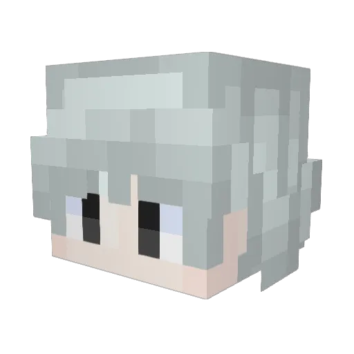 psAoobaoo Minecraft avatar head, 3D render