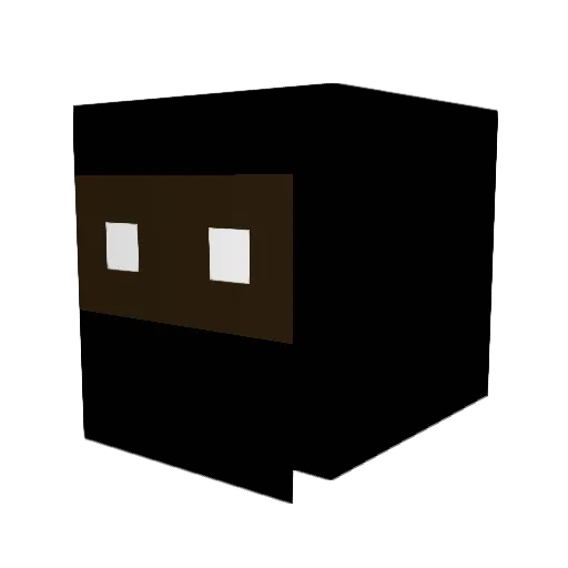 psadap Minecraft avatar head, 3D render