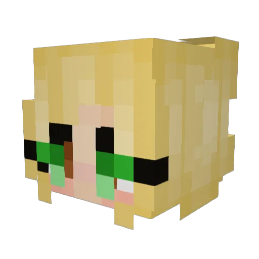 psalms73_26 Minecraft avatar head, 3D render