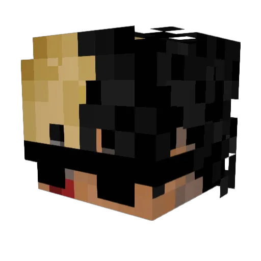 psaroluv Minecraft avatar head, 3D render