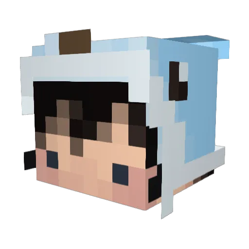 psayooo Minecraft avatar head, 3D render