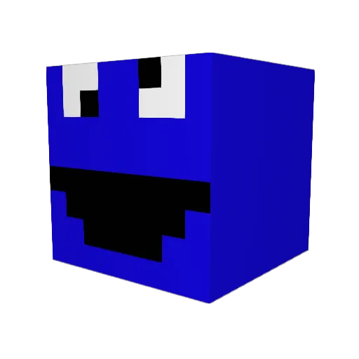 psbklyn Minecraft avatar head, 3D render
