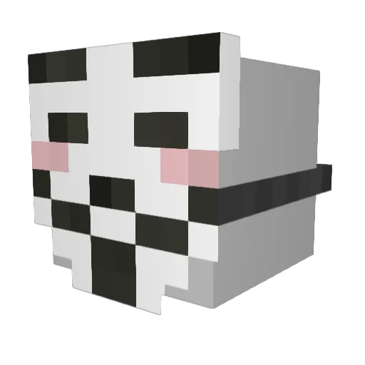 psbu Minecraft avatar head, 3D render