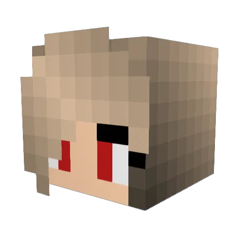 pscjugg Minecraft avatar head, 3D render