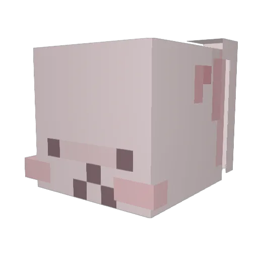 psh0914 Minecraft avatar head, 3D render