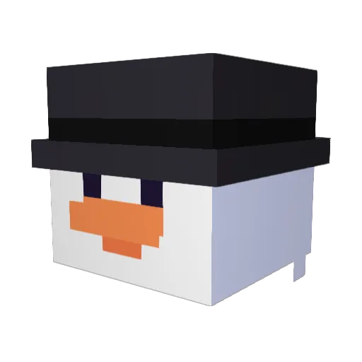 psh1156165 Minecraft avatar head, 3D render