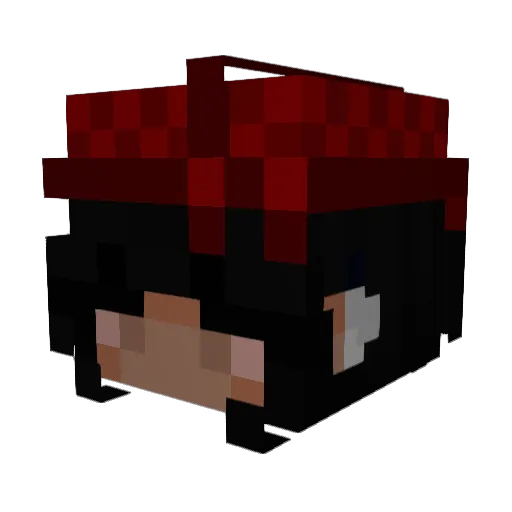 pshhx Minecraft avatar head, 3D render