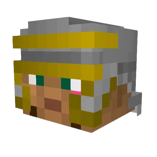 pshooter417 Minecraft avatar head, 3D render