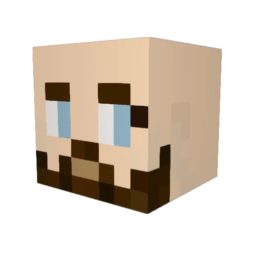 psicostorm Minecraft avatar head, 3D render
