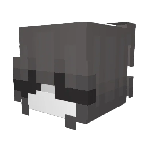 psikutapl Minecraft avatar head, 3D render