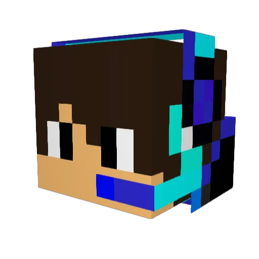 pspgames Minecraft avatar head, 3D render