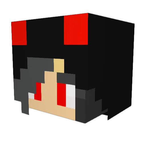 pspsmeowmeow Minecraft avatar head, 3D render