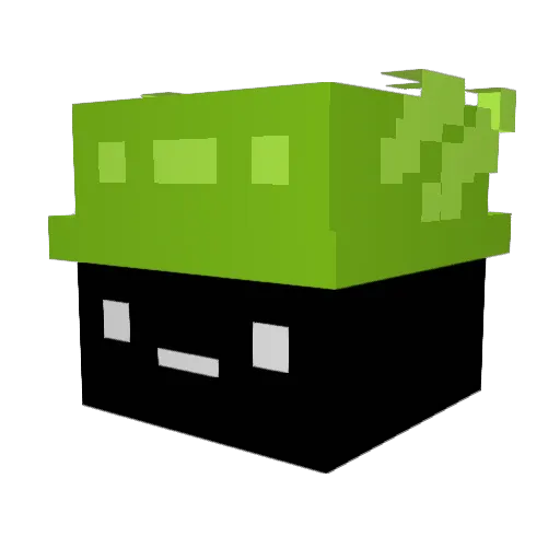 pspspspstk Minecraft avatar head, 3D render
